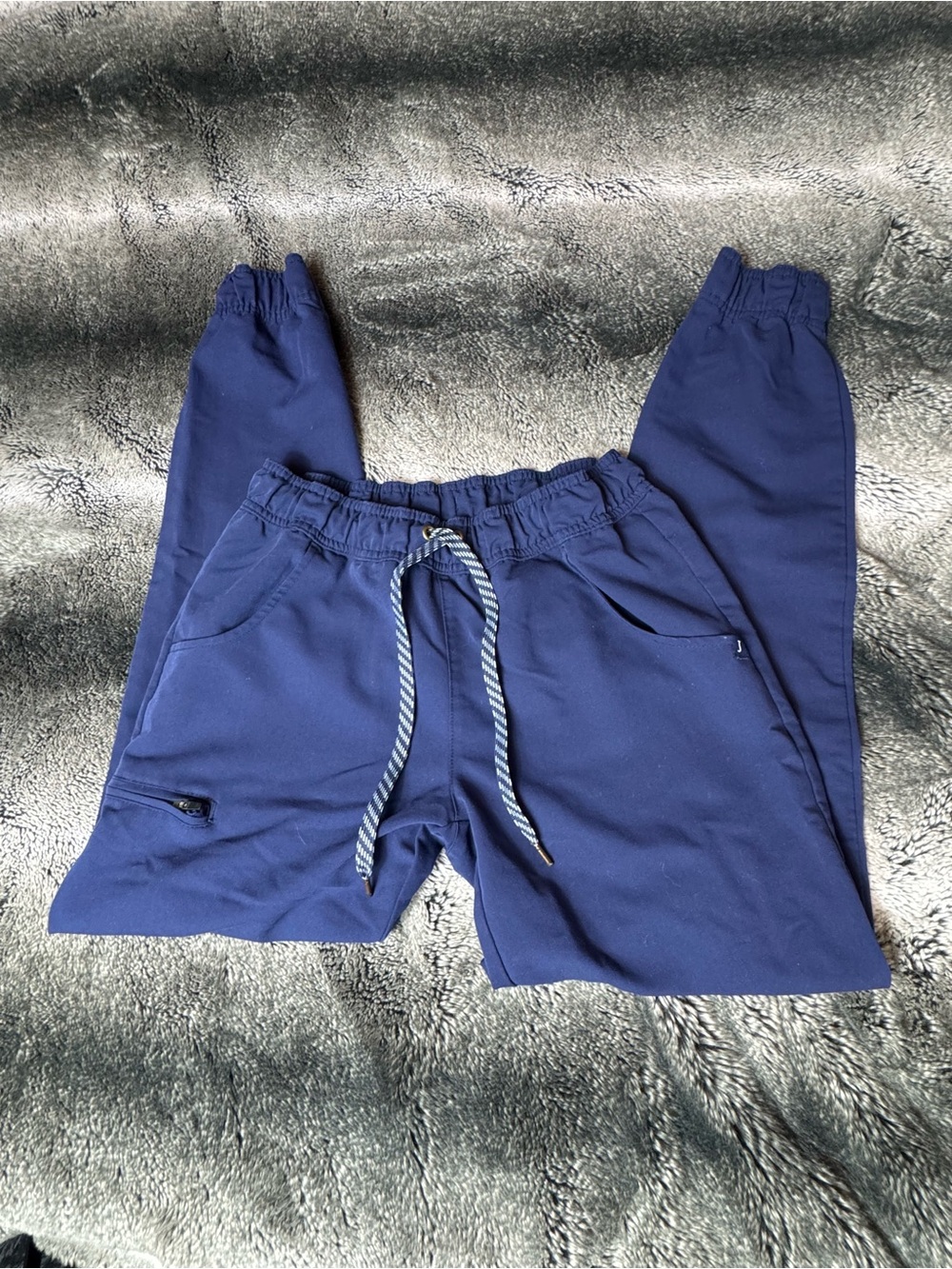 Jaanuu Navy Blue Drawstring Jogger Pants